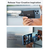 Magnetic Hard Drive Case For Samsung T7 Sield Ssd With 10Gbps Type-C Cable Compatible With Iphone 17 Pro & Pro Max External Solid State Drive Sleeve - Black