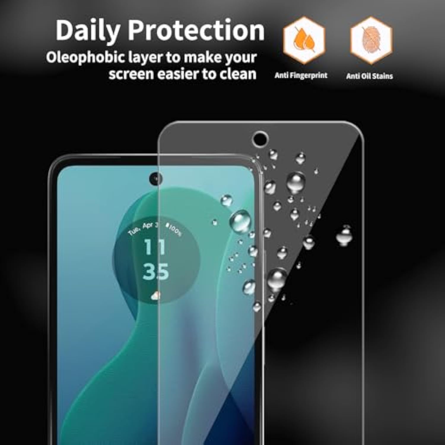 3-Pack Motorola Moto G 5G 2024 Tempered Glass Screen Protector 9H