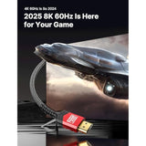 8K Hdmi Cables 2.1 10Ft 2-Pack 48Gbps 8K & 4K Ultra High Speed Cords(8K@60Hz 7