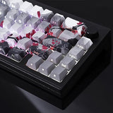Pbt Keycaps - Side Print Keycap Set,135 Keys Double Shot Shine Through Landscape Painting Custom Keycaps,Cherry Profile Keyboard Key Caps For Cherry Mx Switches Mechanical Keyboards