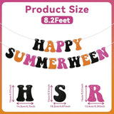 Happy Summerween Banner Summer Halloween Ghost Birthday Party Decorations