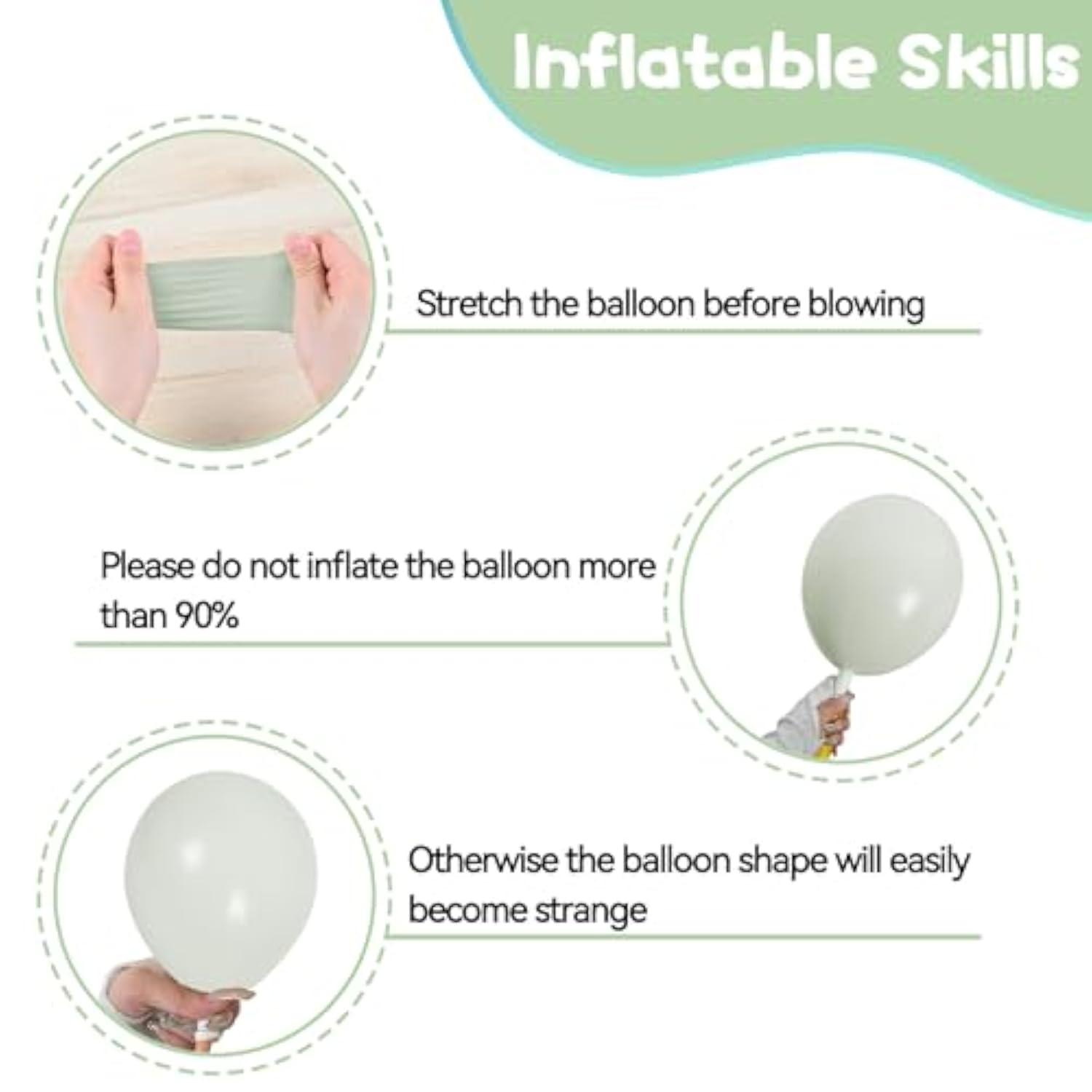 Dusty Green Neutral Balloon Set: Retro Party Decor