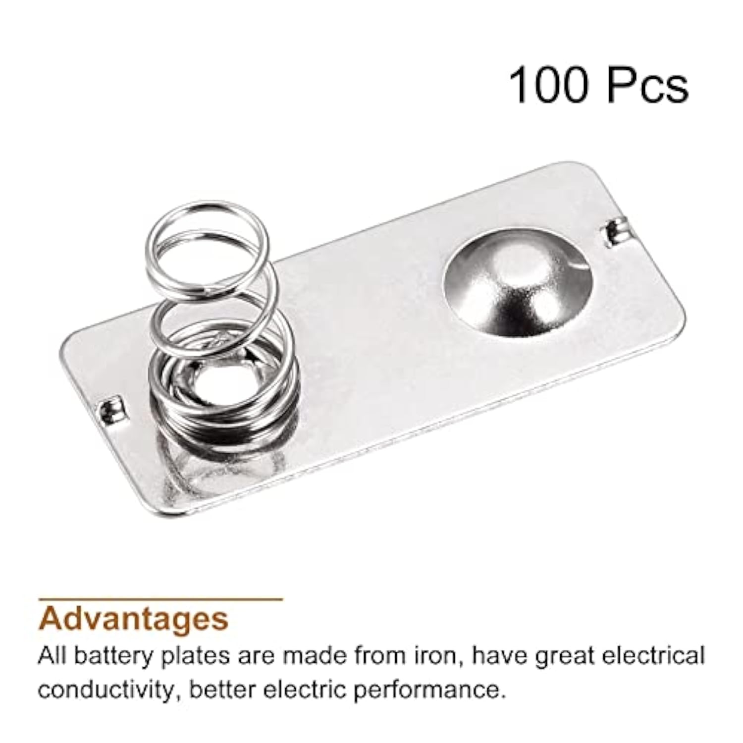 Battery Spring Plate Aa Battery Spring Contact Nickel Plate 24Mmx11Mm 100 Pcs
