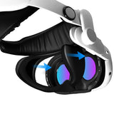 F3-S Silicone Light Blocker For Meta Quest 3 - Compatible Only With Halo Head Straps - Magnetically Attaching Silicone Facial Interface