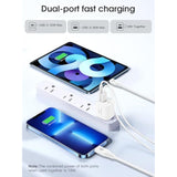 30W Usb C Wall Charger, Gan Dual Port Fast Charging Block With Usb-C & Usb-A, Compact Power Adapter For Iphone 16/15/14, Ipad, Galaxy, Pixel