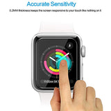 Tourist [3 Pack] Compatible For Apple Watch Tempered Glass Screen Protector 42Mm Series 3/2 / 1, 9H Hardness, Anti-Fingerprint, Anti-Bubble Easy Installation [Only Covers The Flat Area (3 Pack)