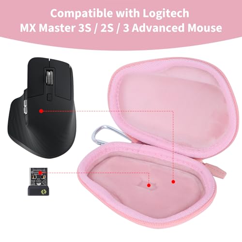 Case Compatible With Logitech Mx Master 3S / 2S / 3 Advanced Mouse (Rose)