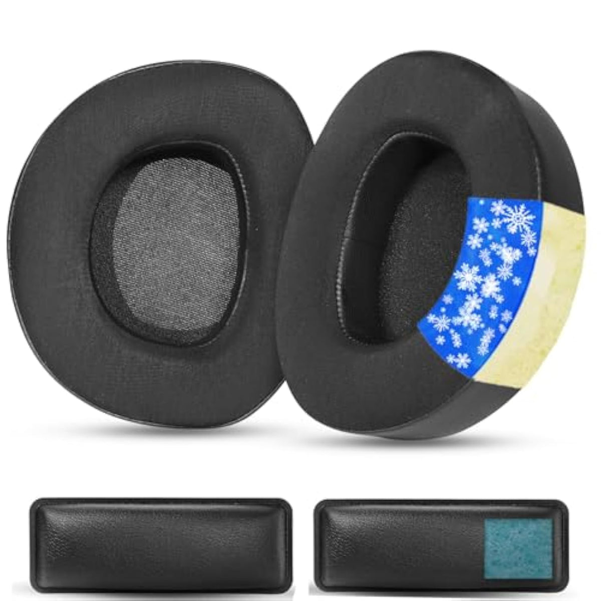 Cooling Gel Ear Pads Replacement Headband Ear Cushions Compatible With Sennheiser Hdr170/Tr 170/Rs170/Hdr160/Rs160/Tr160/Hdr180/Tr180/Rs180 Headset Earpads Head Band With Ice Silk Fabric