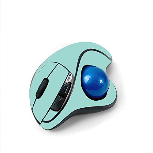 Mightyskins Skin For Logitech M570 Wireless Trackball Mouse - Solid Seafoam | Protective, Durable, And Unique Vinyl Decal Wrap Cover | Easy To Apply, Remove, And Change Styles | Made In The Usa