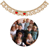Burlap Back To School Banner First Day Of School Party Garland Decorations Supplies