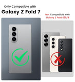 for  Galaxy Z Fold 7 Case with Card Holder & Slide Camera Cover & Outer Screen Protector & Rugged Hinge Protection, Heavy Duty Wallet Phone