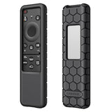 Fintie Case For Samsung Smart Solar Cell Remote 2024 2023 Tm2360F / Tm2361F / Tm2360E / Tm2361E Bn59-01436A Bn59-01432A Bn59-01432J, Light Weight Anti Slip Shockproof Silicone Cover, Black