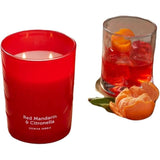 15Oz Jar 2-Wick Red Mandarin & Citronella Scented Candle, 40 Hours Burn Time 4 Pack