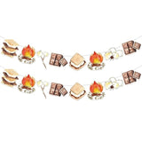 S’Mores Party Decorations, 2Pcs S’Mores Party Banners For Camping Campfire Camper Birthday Baby Shower Party Supplies