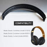 Studio 3 Headband - Replacement Parts Specifically Designed For Beats Studio 3 / A1914 Studio 2 Wired/Wireless Headphones (Black Gold)