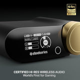 SteelSeries Arctis Nova Elite - Hi-Res Wireless Gaming Headset 96kHz/24bit Carbon Fiber Speakers ANC AI Noise Rejection App 2.4GHz + BT Multi-Source