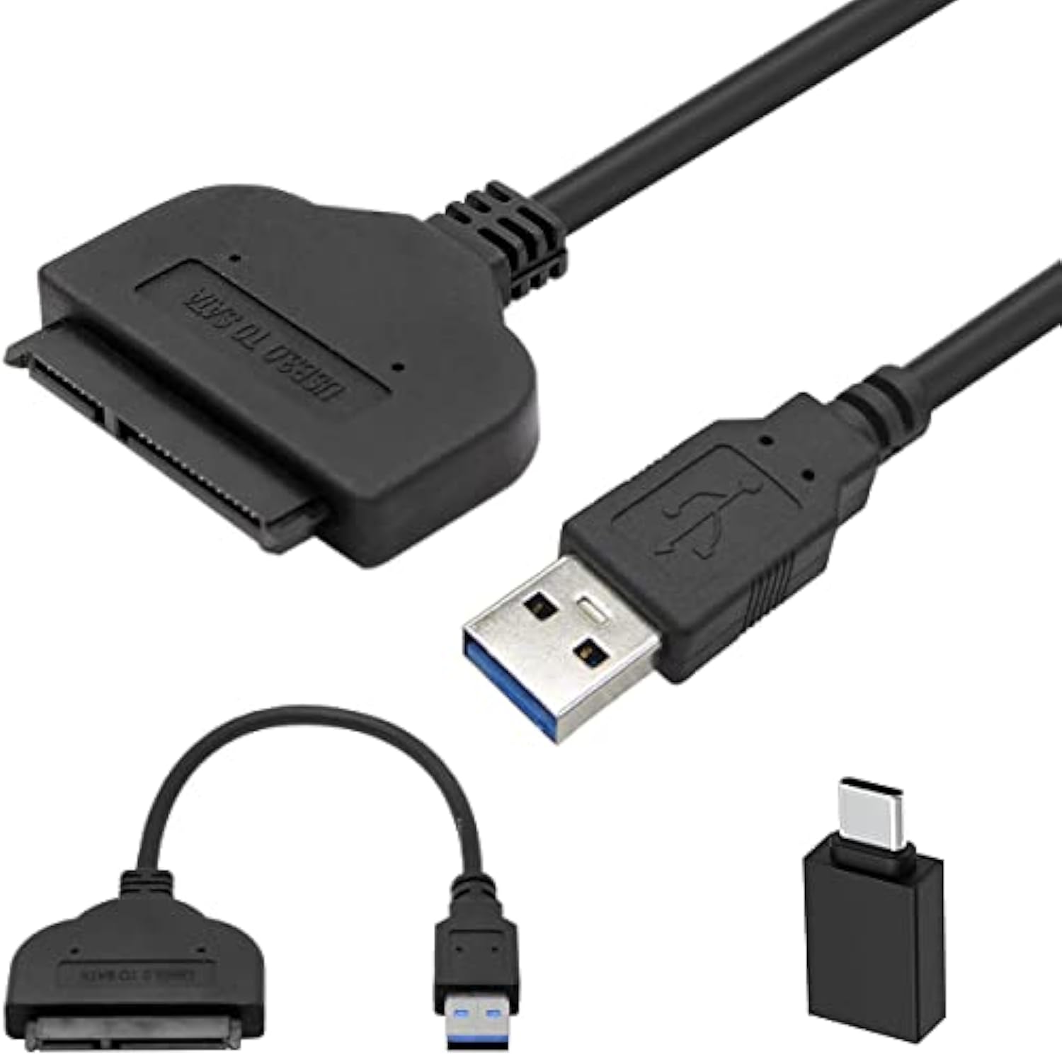 Sata To Usb Adapter Cable For 2.5" Hdd Ssd, Usb 3.0 To Sata Iii Hard Driver Co