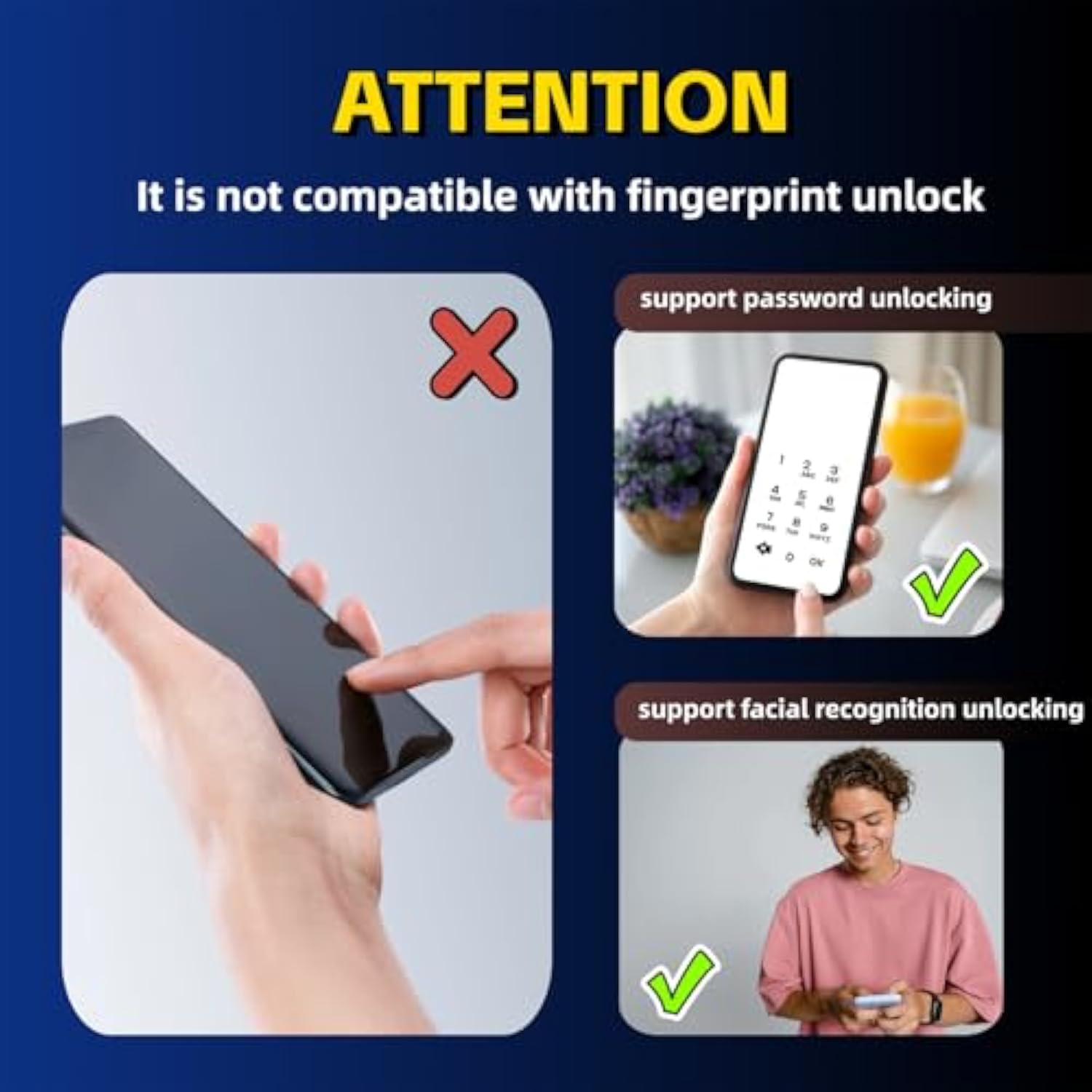 [2 Pack Privacy Screen Protector Compatible With Samsung Galaxy A06, [Anti-Spy] [9H Hardness] [Anti-Scratch] [Bubble Free] Tempered Glass Screen Protector For Samsung Galaxy A06