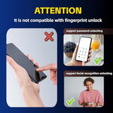 [2 Pack Privacy Screen Protector Compatible With Samsung Galaxy A06, [Anti-Spy] [9H Hardness] [Anti-Scratch] [Bubble Free] Tempered Glass Screen Protector For Samsung Galaxy A06