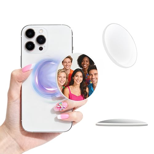 Magnetic Selfie Mirror for Rear Camera - Ultra Thin Convex Phone Lens Compatible with MagSafe, fit for iPhone 16 15 14 13 12 Pro Max Plus, Magnetic