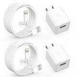Iphone Charger,Cube Iphone Charger Travel 2Pack 6Ft Lightning Cable Cord Quick Fast Charging Cord Usb Wall Chargers Travel Plug Adapter For Iphone14/13/12/11/10/X/8 Plus/Xr/Xs Max/7/Se/Ipad,Airpods