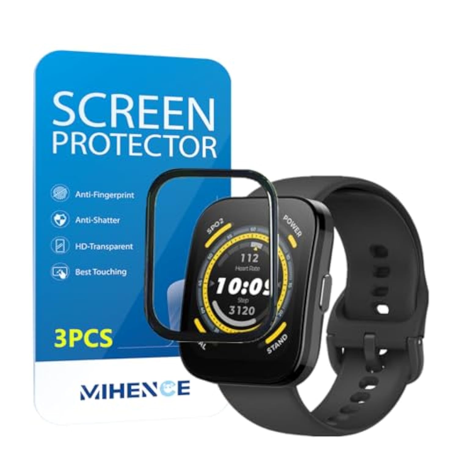 Compatible For Amazfit Bip 5 Screen Protector, 3D Full Screen Coverage Case Curved Edge Tpu Protective Film For Bip 5 Smart Watch (3 Pcs)