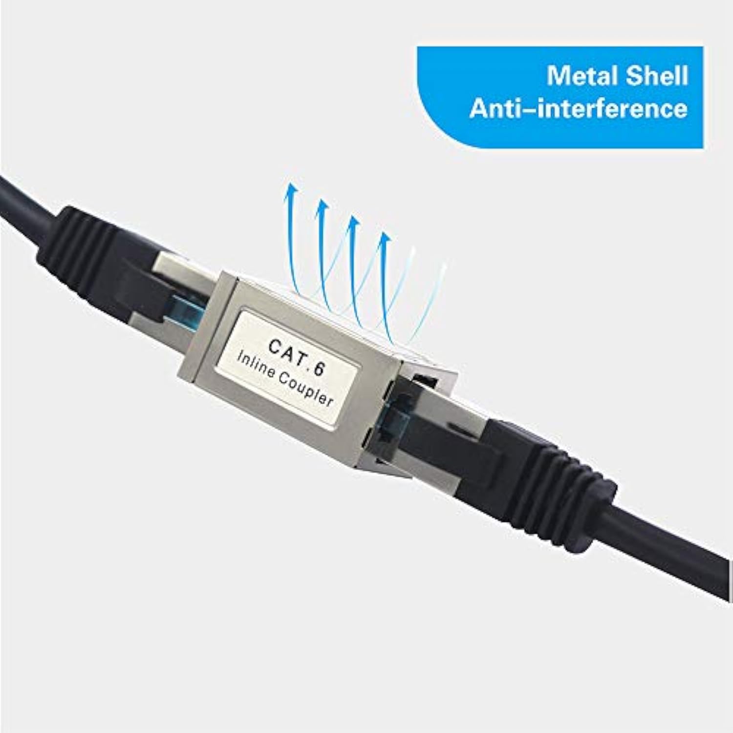 Rj45 Coupler Shielded, Ethernet Cable Extender Cat6/Cat5E/Cat5 Inline Coupler