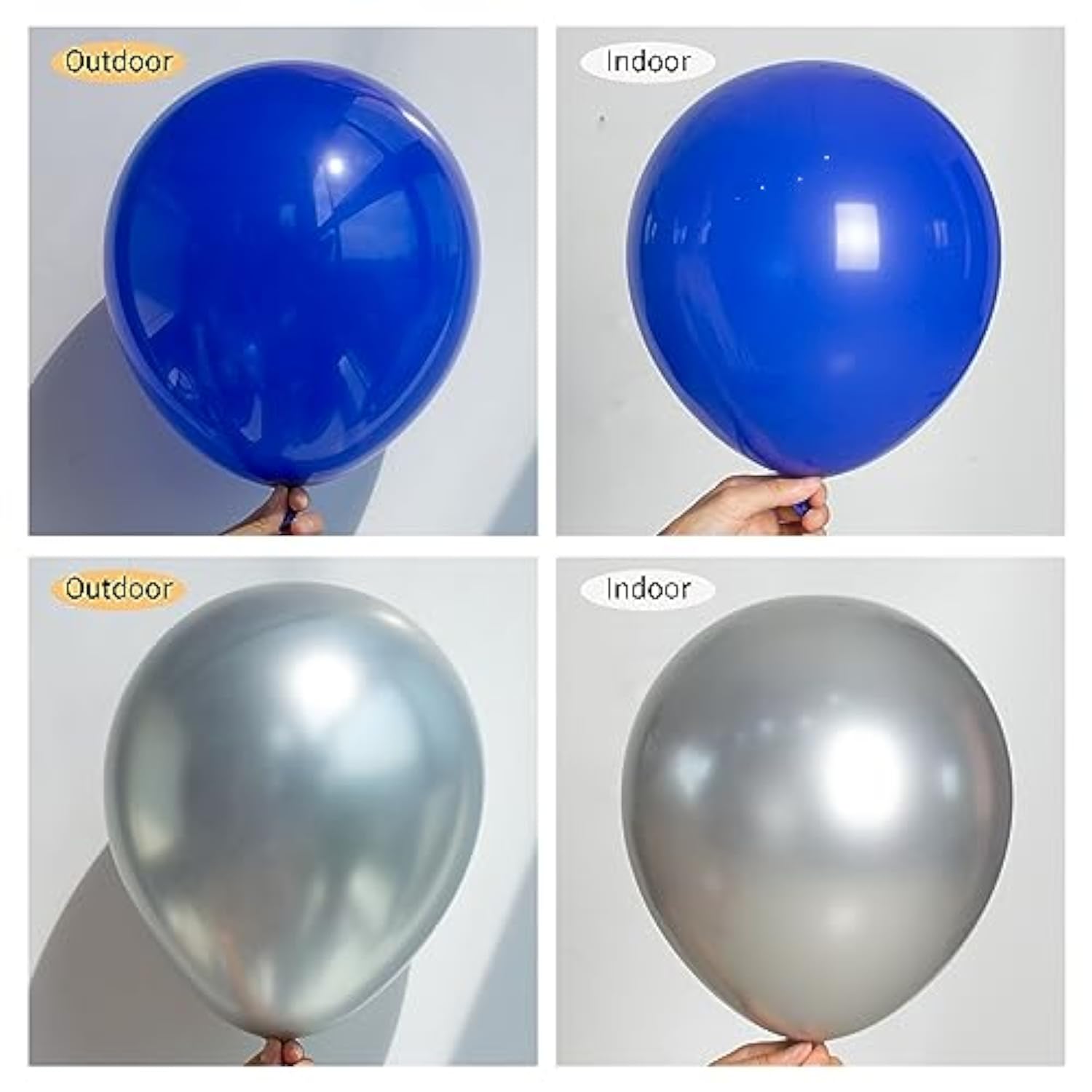 Royal Blue & Silver Balloon Garland Kit: Party Wedding Decor