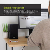 Classic B65A Powered Bluetooth Bookshelf Speaker Pair (Black, 6.5")