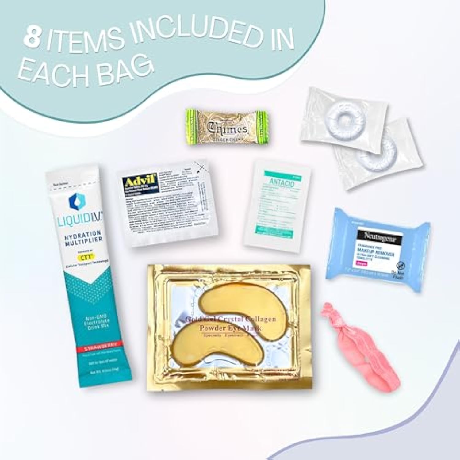 Hangover Kit (1 Pack) Pre Filled Party Favors, Goodie Bags, Gift For Bachelorette, Wedding, 21St Birthday, Girls Trip And All Celebrations