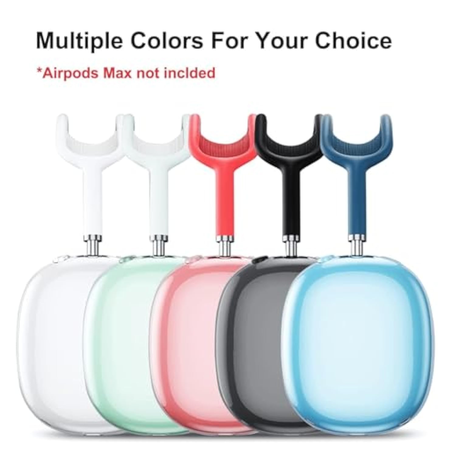 Case Cover For Airpods Max Headphones, Clear Soft Tpu Skin Anti-Scratch, Transparent Accessories Ultra Protective Cover For Apple Airpods Max (2024/2020), Clear