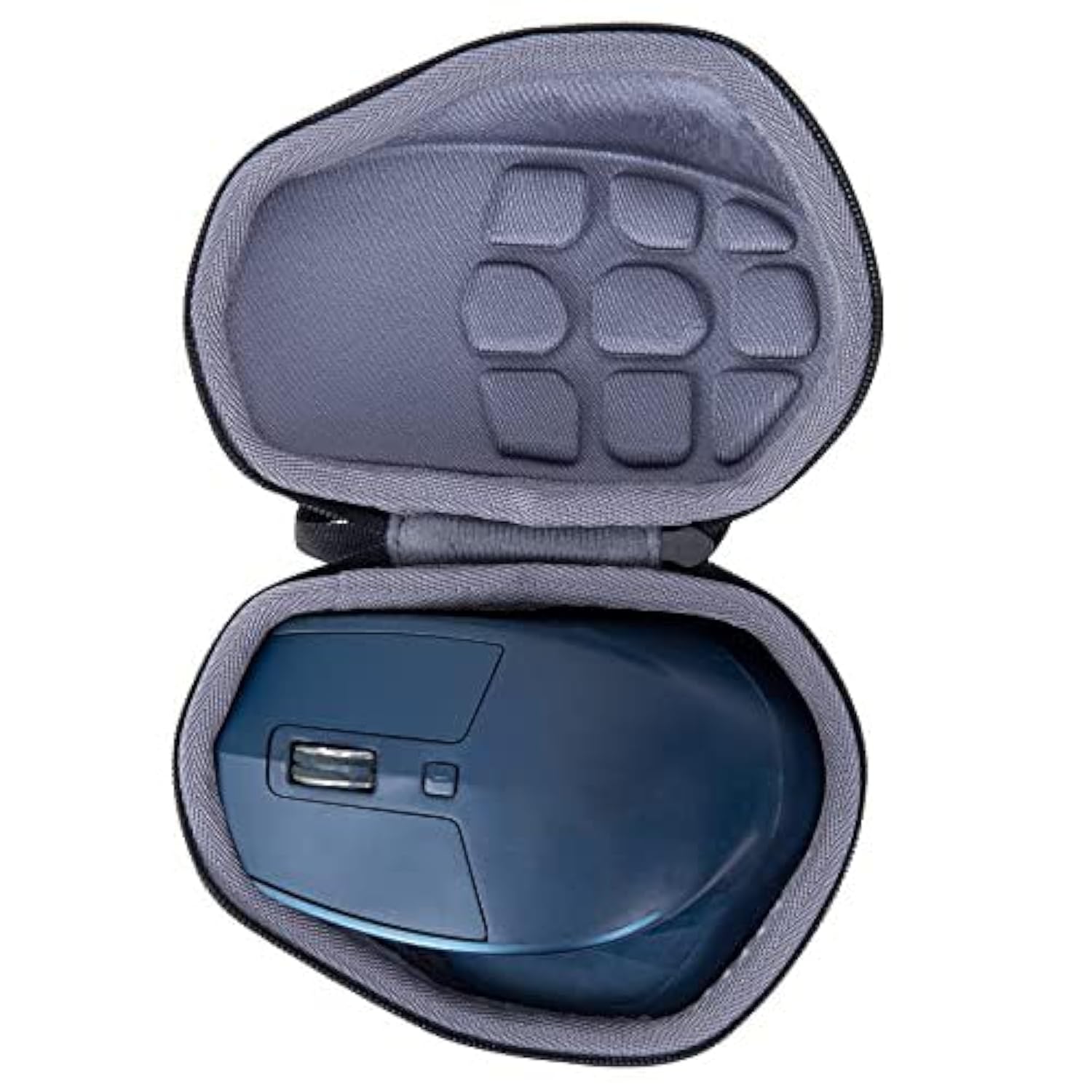co2CREA Hard Travel Case Replacment for Logitech MX Master 2S Wireless Mouse (Black Case + Inside Grey)