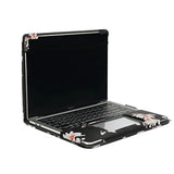 Tytx Compatible With Macbook Air Leather Case 13 Inch 2021 2020 2019 2018 (A2337 A2179 A1932) Laptop Sleeve Protective Folio Book Cover (New Macbook Air 13", Black Flower)