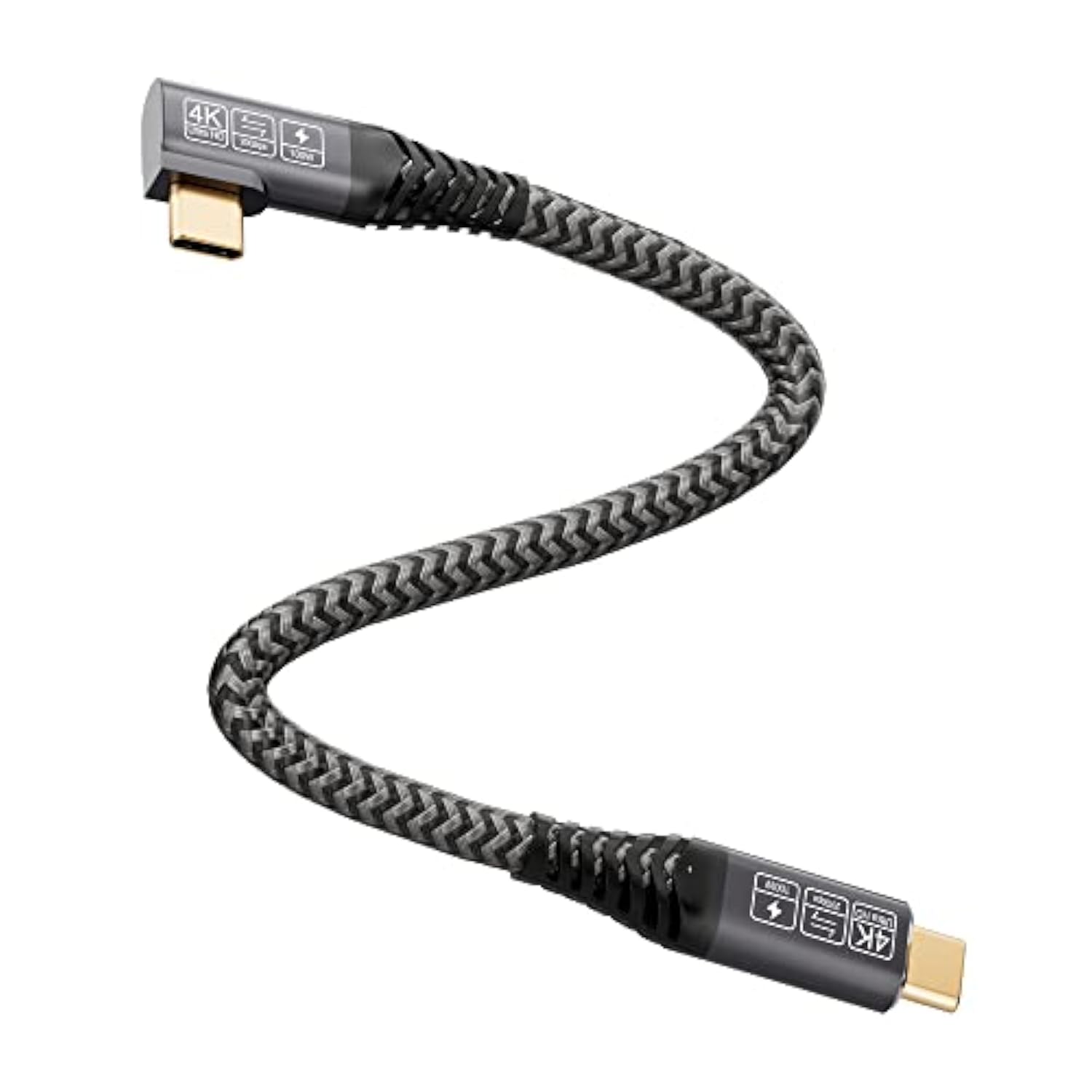 Short Usb C To Usb C Cable 1.65Ft, Usb C 3.2 Gen 2 Cable 20Gbps Data Transferring Cord 4K 100W Pd Charging Compatible With Thunderbolt 3/4 Samsung T7/T5/X5 Ssd, Macbook Pro/Air, Monitor…