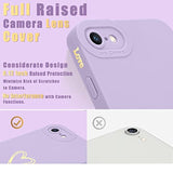 For Iphone Se 2022/ 2020, Iphone 7/ 8 Case For Women Girls, Cute Luxury Heart [Soft Anti-Scratch Full Camera Lens Protective Cover] Silicone Girly Shockproof Phone Case-Purple