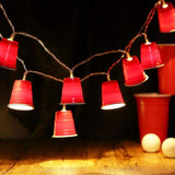 6.56 Ft Cups String Lights Mini Flip Cup LED Lights for Party & Graduation Decor