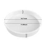 12" Round X 2" Deep Large Tray Mold, Shiny Silicone Tray Board Table Clock Mold For Epoxy Resin Casting, Floral Preservation Bouquet Resin Mold