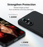 For Samsung Galaxy-A36-5G-Phone Case: Samsung A36 5G Case With [2Pcs] Tempered Glass Screen Protector, Soft Liquid Silicone Shockproof Anti-Scratch Cell Android Cover Unlocked Samsung A 36, Black
