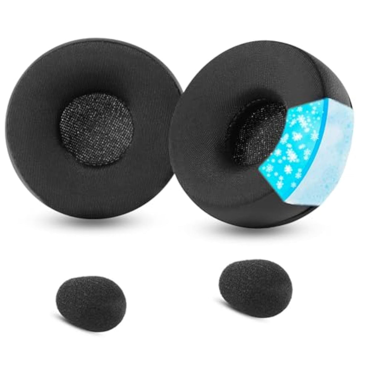 50Mm Earpads Cooling Gel Compatible With Jabra Pro 920 Pro 930 Pro 925 Pro 935/Vxi Blueparrott B250-Xts 204123 B250-Xt/Telex Airman 750 760/Blackwire C320 3210 3220 3320 Headset Round Earpads