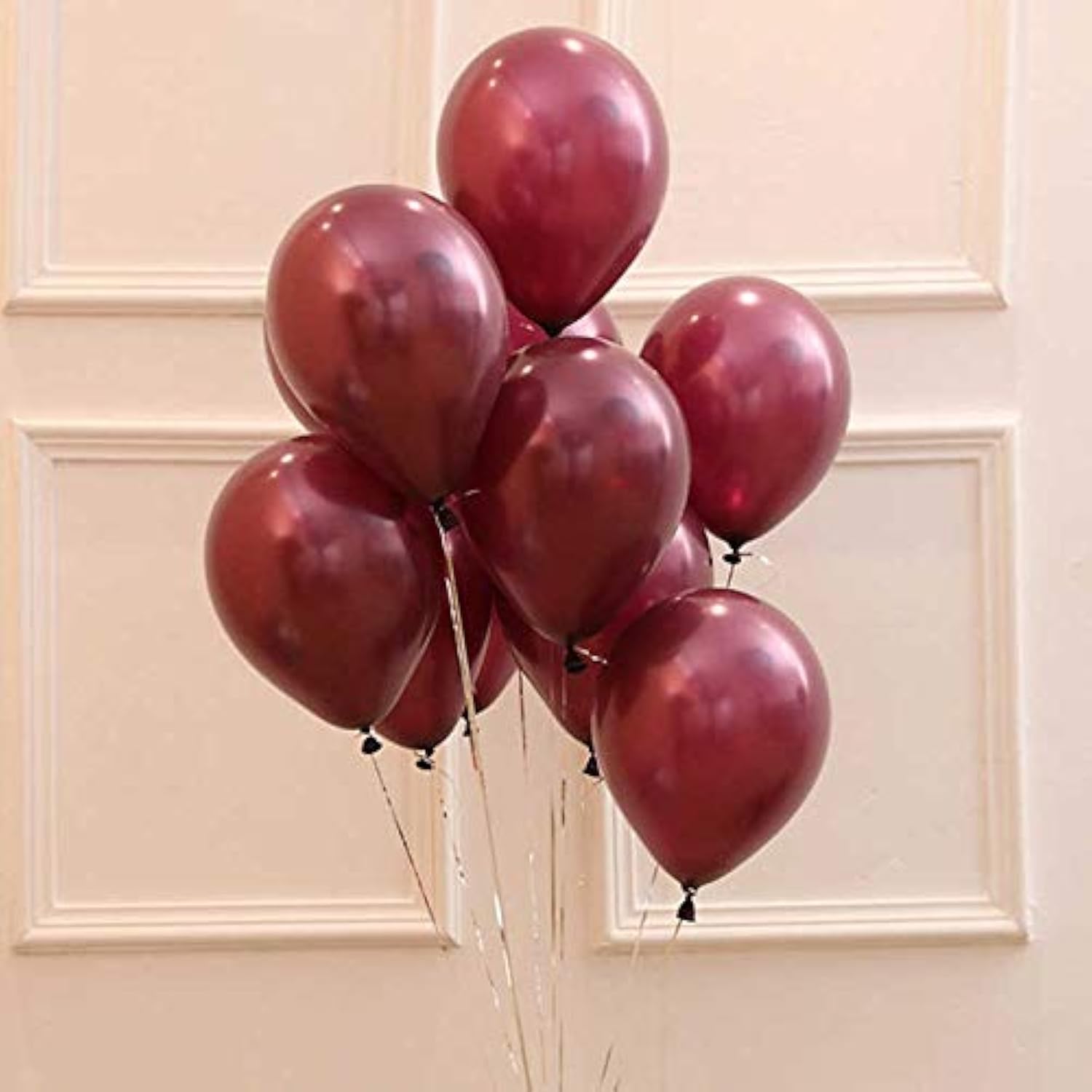 Burgundy Rose Gold Balloons Of 30Pcs For Burgundy Birthday Party Decor