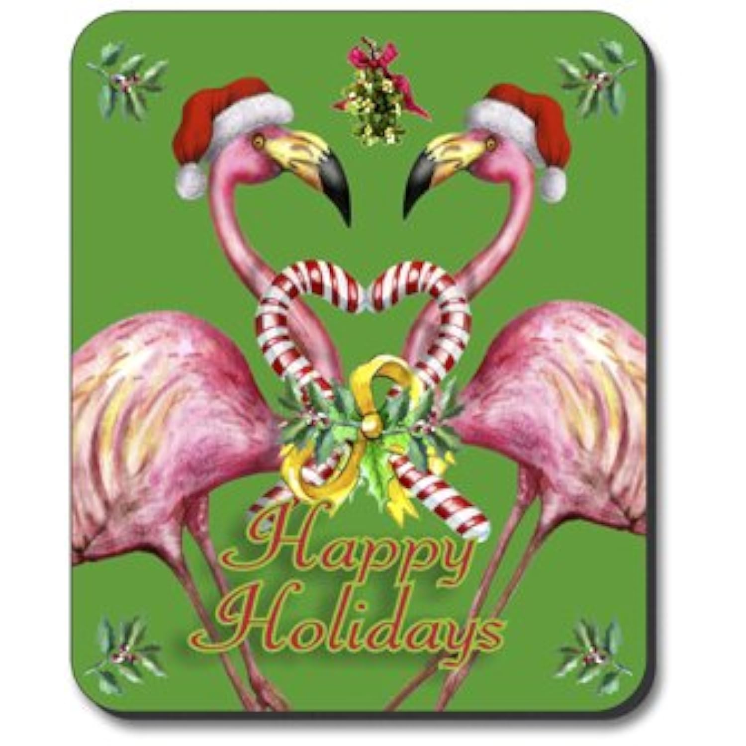 Flamingo Holiday Brand Mouse Pad
