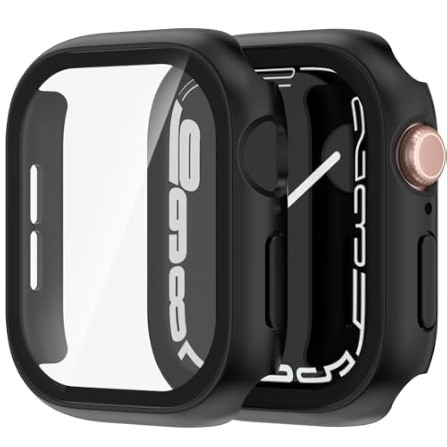2 In 1 Case For Apple Watch Screen Protector 42Mm Series 10 Accessories Built-In Hd Tempered Glass Protective Face And Hard Pc Bumper Cover Compatible Iwatch S10