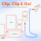 120Cm Usb-C To Magnetic Connector Cable, 47In, Connect Xr Glasses, Compatible With Usb-C Devices