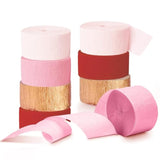 Valentine'S Day Decorations, 8 Rolls Pink Red Crepe Paper Streamers For Galentine'S Day, Baby Bridal Shower, Birthday Party, Wedding Decorations, 82 Ft Long