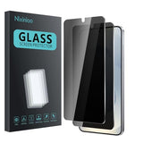 2 Pack Privacy Screen Protector for Samsung Galaxy S24 + / S24 Plus / S25 + / S25 Plus, Anti Spy Tempered Glass 9H Hardness, Black Protector Anti