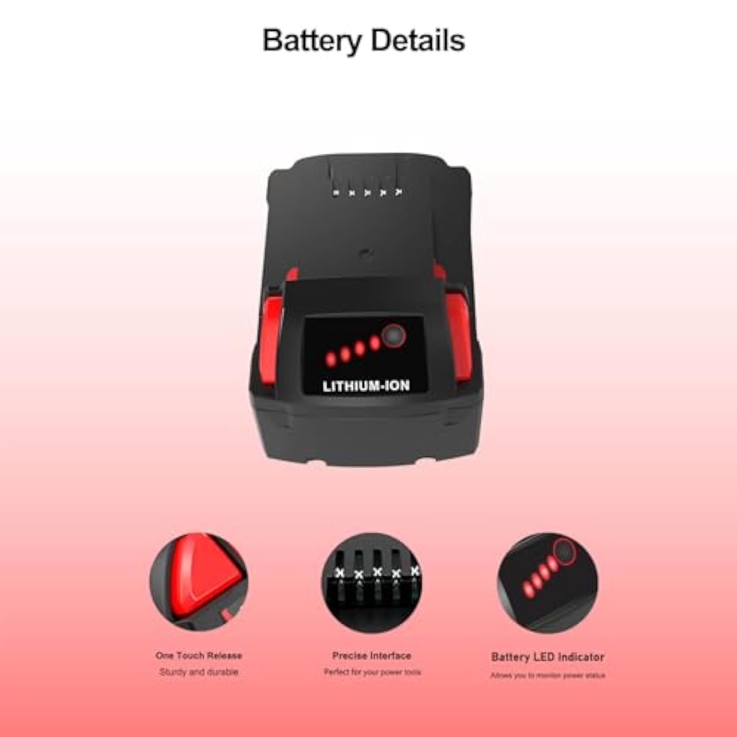 5.0Ah 18V Replace Battery For Milwaukee M18 Battery Compatible With Milwaukee M18 Cordless Power Tools 18V Xc Lithium Battery 48-11-1852 48-11-1850 48-11-1862 48-11-1812