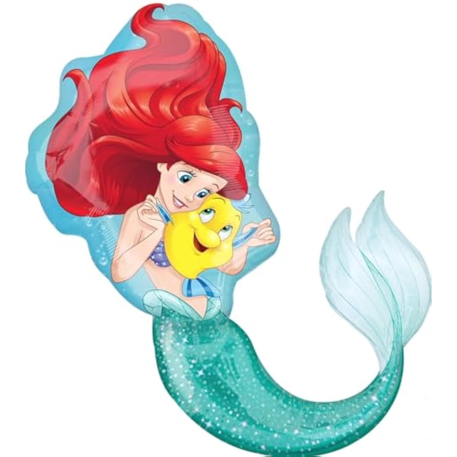 Little Mermaid Birthday Party Supplies 6pc Princess Ariel Balloon Bouquet Decorations