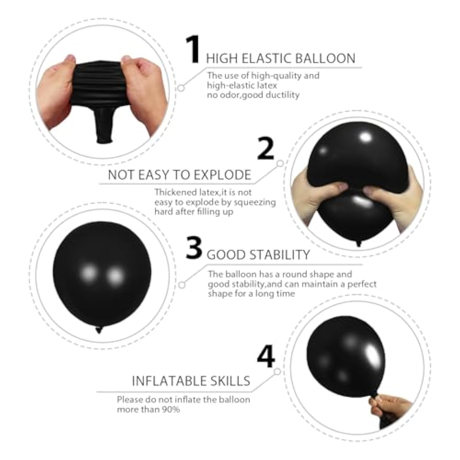 140pcs Rainbow Balloon Arch Kit with Assorted Sizes for Parties and Events