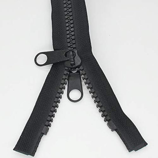 2Pcs #10 60 Inch Heavy Duty Zippers For Sewing Separating Large Plasti