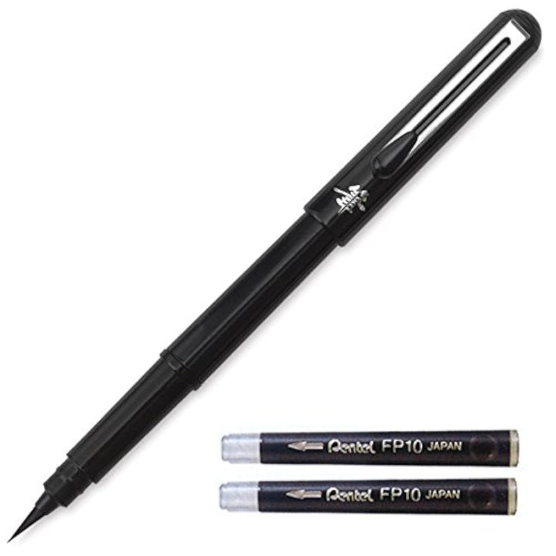 Arts Portable Pocket Brush Pen (Medium Point), 1Pen & 2Refills